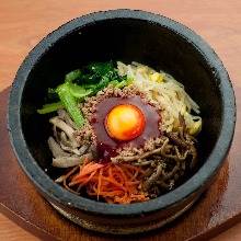 Stone grilled bibimbap