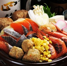 "Ishikari" salmon and vegetable hotpot
