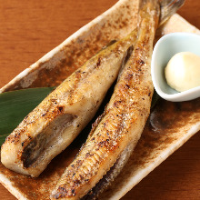 Charcoal grilled fish