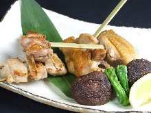 Assorted grilled skewers, 5 kinds