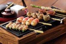 Assorted grilled skewers, 5 kinds