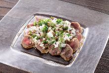 Chicken gizzard with grated daikon and ponzu