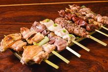 Assorted grilled skewers, 8 kinds