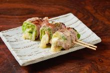 Kurobuta (berkshire pork) and lettuce roll