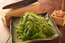 Salad (Spinach,Potherb mustard (Mizuna))