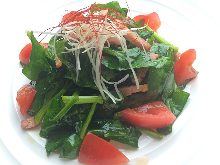 Bacon and spinach salad
