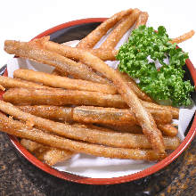 Fried burdock sticks