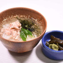 Shake chazuke(salmon and rice with tea)