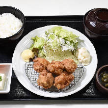 Fried chicken set meal