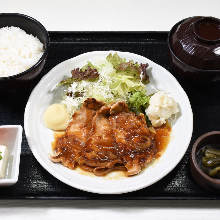 Ginger-fried pork set meal