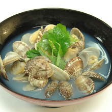 Manila clams steamed with sake