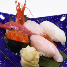 Assorted nigiri sushi, 5 kinds