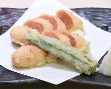 Mentaiko tempura