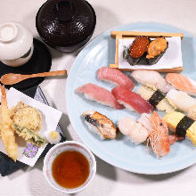 Nigiri sushi lunch set