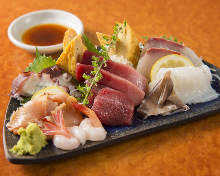 Assorted sashimi