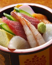 Chirashi sushi