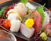 Assorted sashimi