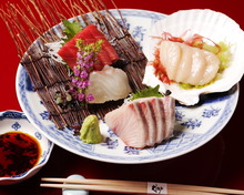 Assorted sashimi