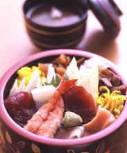 Chirashi sushi