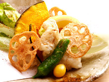 Conger eel tempura