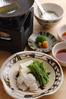 Conger eel "shabushabu (parboiled in hot soup)"