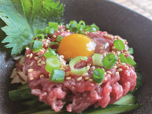 Horse meat tartare