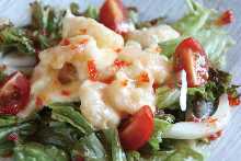 Shrimp and mayonnaise salad