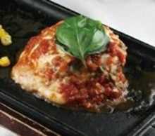 Italian hamburg steak with tomato and mozzarella cheese 150g