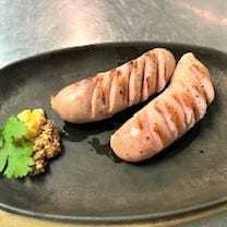 Charcoal grilled sausage