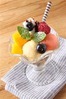 Mango and seasonal fruit parfait