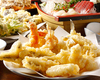 Enjoy freshly prepared tempura