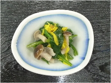 Ohitashi (boiled vegetables)
