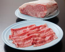 Beef sirloin shabu-shabu