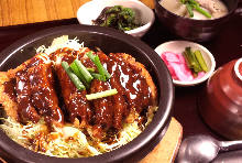 Pork cutlet rice bowl