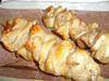 Chicken skin skewer