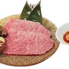 Sirloin "Yaki-shabu" with Raw Egg Yolk Dip