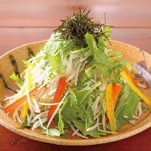 Mizuna salad