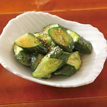 Smashed cucumber salad