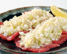 Negi tan shio (salted tongue with green onions)