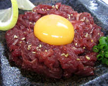 Horse meat tartare