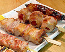 Assorted grilled skewers, 10 kinds