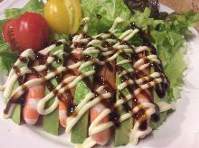 Shrimp and avocado salad