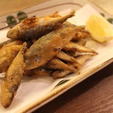 Fried small horse mackerel