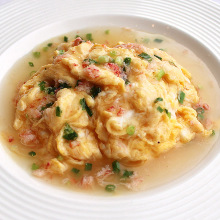 Crab omelette