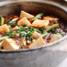 Spicy tofu and ground meat