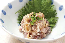 Namero (chopped and seasoned seafood)