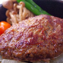 Aged beef hamburger steak