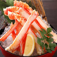 Red king crab sashimi