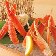 Crab sashimi