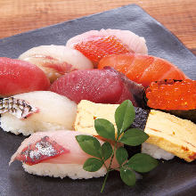 Assorted nigiri sushi